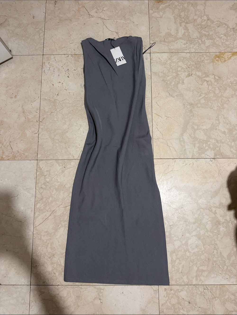 Zara Slate Gray Maxi Dress